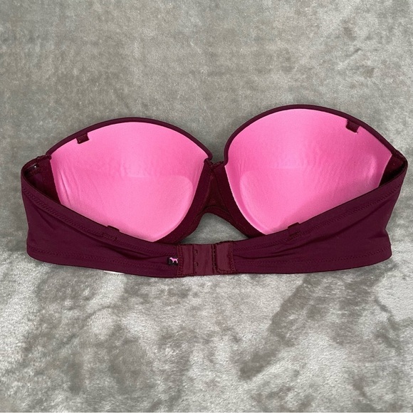 PINK Victoria's Secret Wear Everywhere Multi Way Push-Up Strapless Bra Size 34C - Picture 2 of 6
